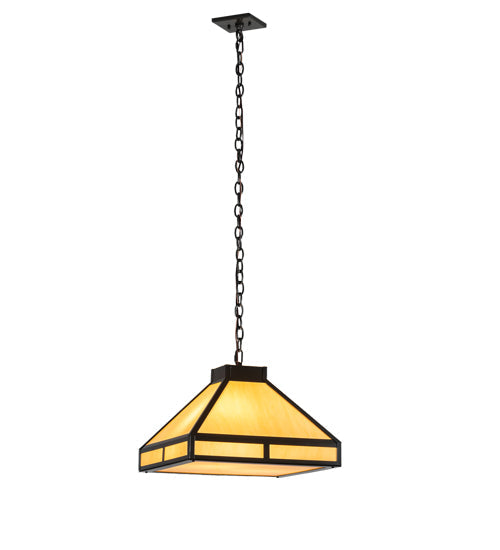 Meyda Lighting Whitewing 26" 2-Light Timeless Bronze Prime Pendant Light With Amber Tawnyrock Idalight Shade