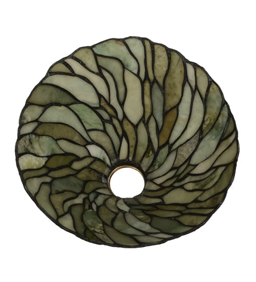 Meyda Lighting Willow 12" Green Jadestone Shade