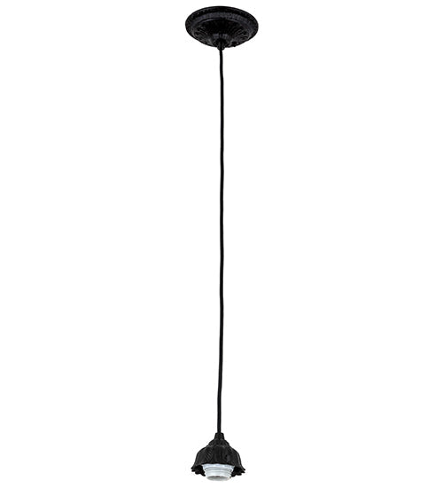 Meyda Lighting Willow 8" Textured Black Mini Pendant Light With Green & Beige Jadestone Shade