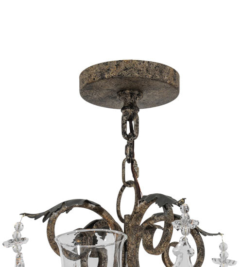 Meyda Lighting Windsor 62" 14-Light French Bronze Chandelier With Clear Shade Glass