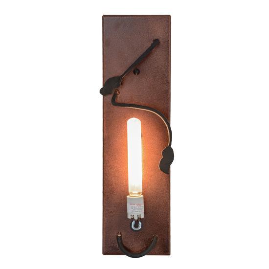 Meyda Lighting Wine Bottle 4" Copper Metallic/Black Cherry Wall Sconce