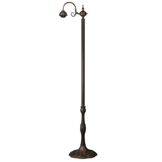 Meyda Tiffany Capri 57" Mahogany Bronze G-Arm Floor Lamp Base