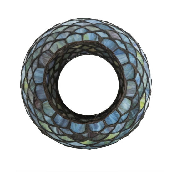 Meyda Tiffany Fishscale 7" Blue & Green Shade Glass