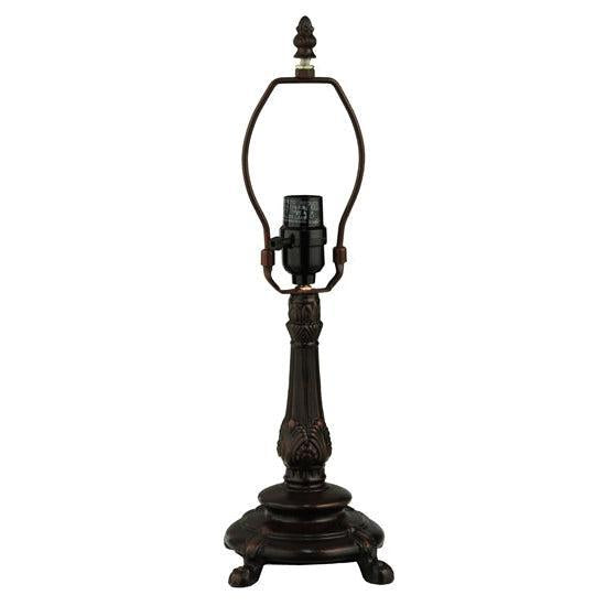 Meyda Tiffany Nightfall Wisteria 17" Mahogany Bronze Accent Lamp With Green & Blue Shade Glass
