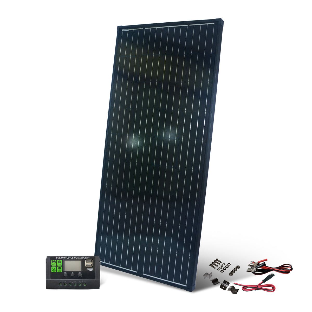 Nature Power 215 Watt Solar Panel with 15 Amp Charge Controller, & Cables