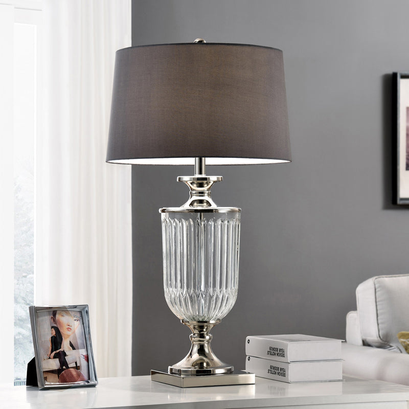 Ore International 33"H Amelia Glass Table Lamp