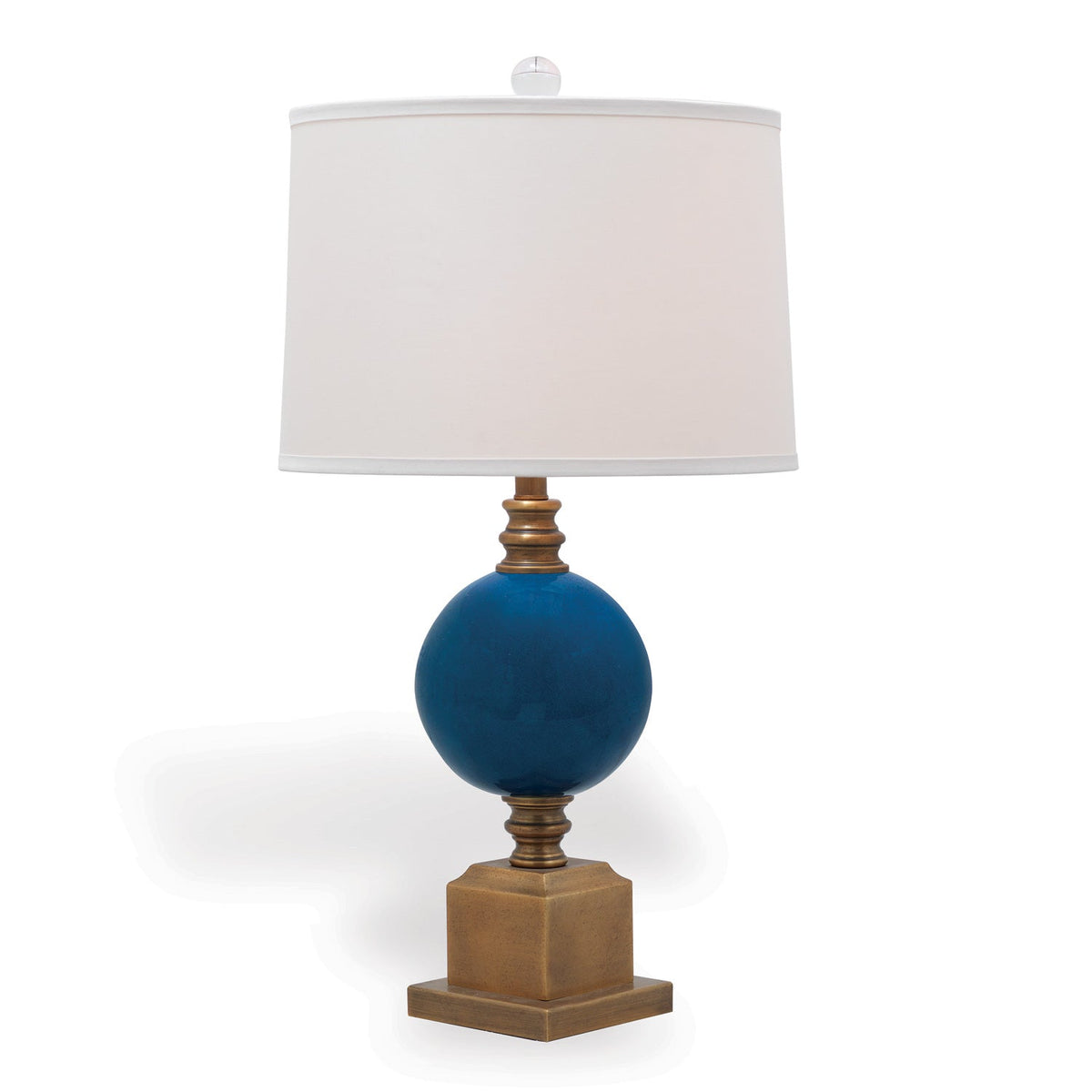 Port 68 Rutherford Turquoise 30" Table Lamp with Round Hardback Shade