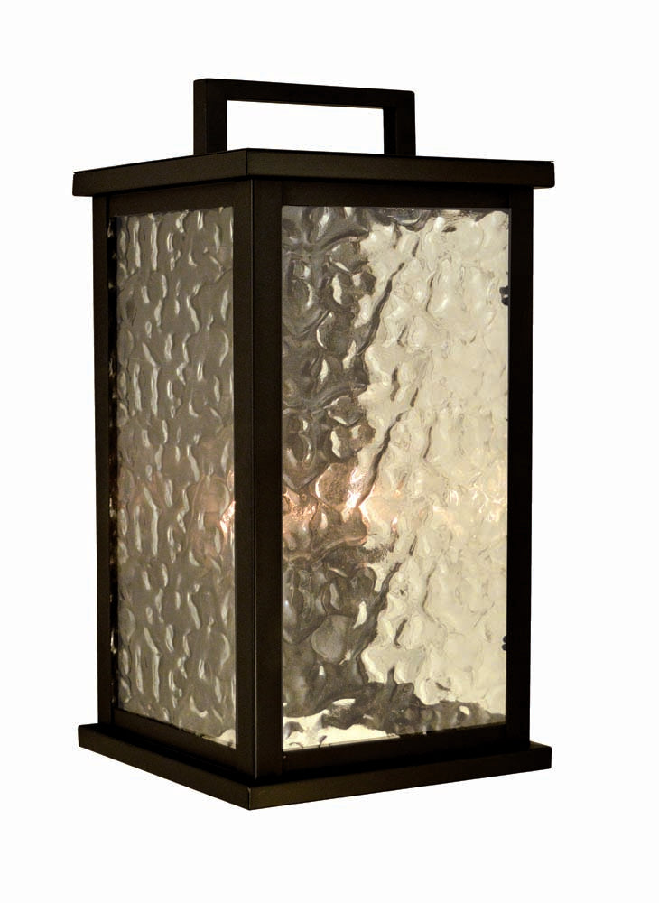 Arroyo Craftsman Rockport 11" Iron High Wall Mount With Aerolite Glass