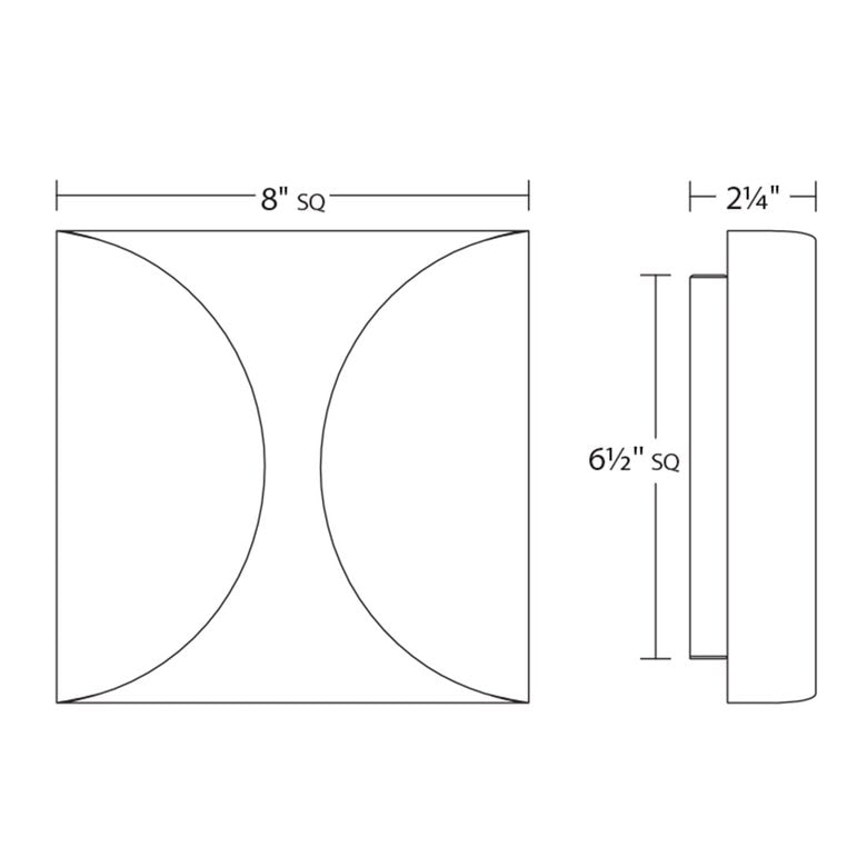 SONNEMAN Folds Integral LED Standard Textured White Aluminum Shade Wall Sconce