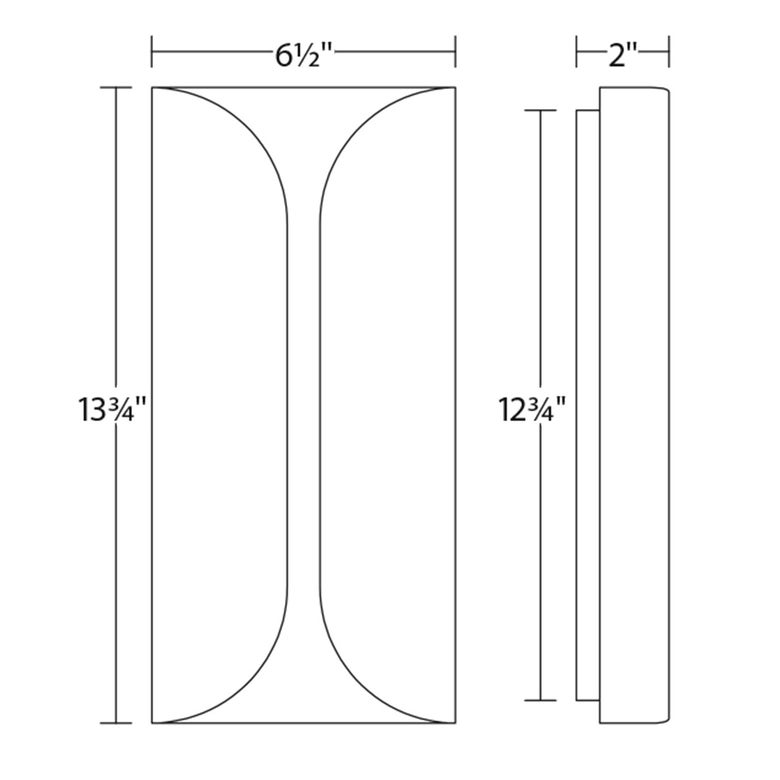 SONNEMAN Folds Integral LED Tall Textured Gray Aluminum Shade Wall Sconce