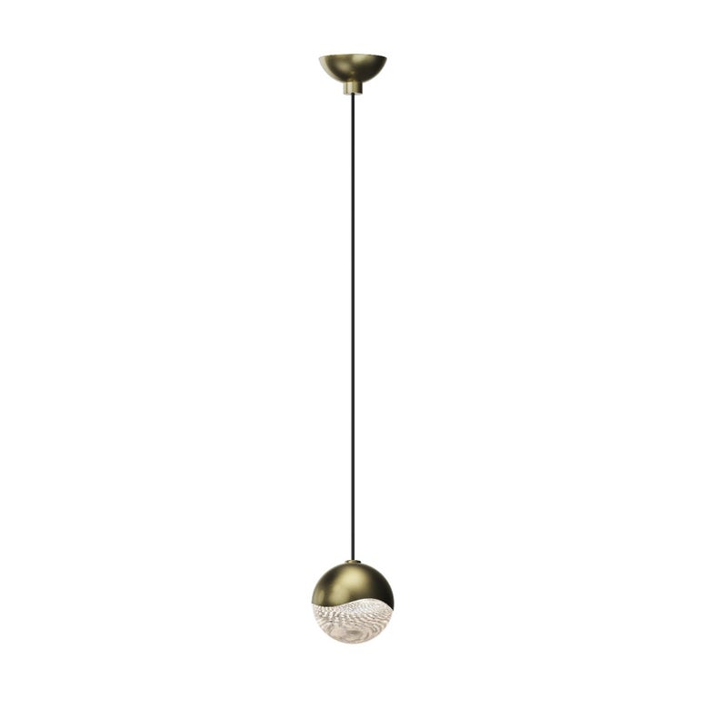 SONNEMAN Grapes Single Small LED Brass Micro Dome Canopy Pendant Light