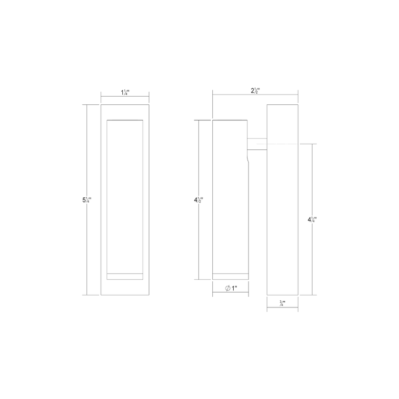 SONNEMAN Haim 1-Light Single Textured White Without Uplight Wall Sconce