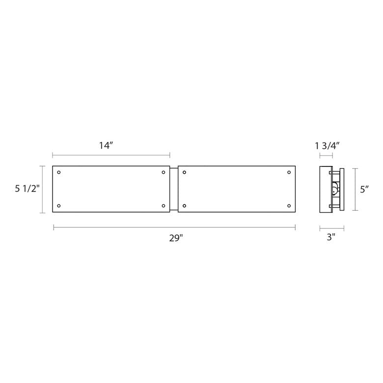 SONNEMAN Oceana 28" 2-Light LED Satin Nickel Etched Glass Shade Vanity Bath Bar Lighting