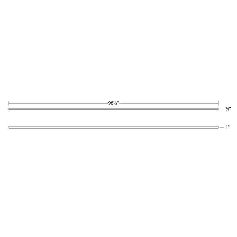SONNEMAN Stix Plus 98" LED Satin White Optical Acrylic Shade Vanity Wall Bar Lighting