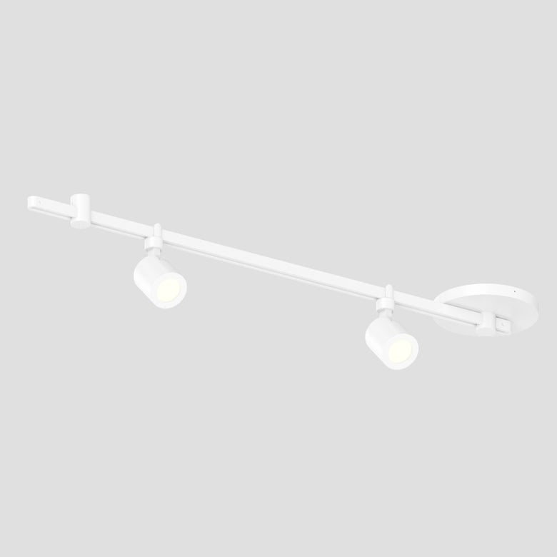 SONNEMAN Suspenders 24" Precise Aimable Cylinders With Flood Lens Trim Satin White Linear Surface Flush Mount Lighting