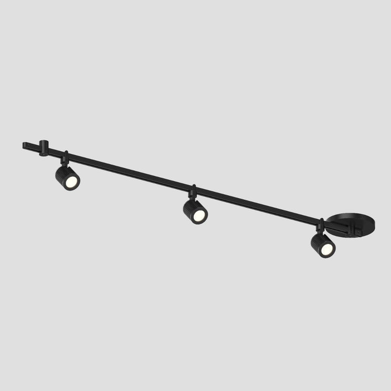 SONNEMAN Suspenders 36" Precise Aimable Cylinders Satin Black Linear Surface Flush Mount Lighting