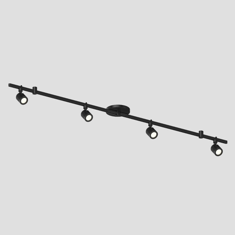 SONNEMAN Suspenders 48" Precise Aimable Cylinders With Flood Lens Trim Satin Black Linear Surface Flush Mount Lighting