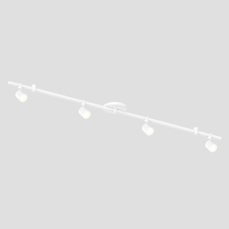 SONNEMAN Suspenders 48" Precise Aimable Cylinders With Flood Lens Trim Satin White Linear Surface Flush Mount Lighting