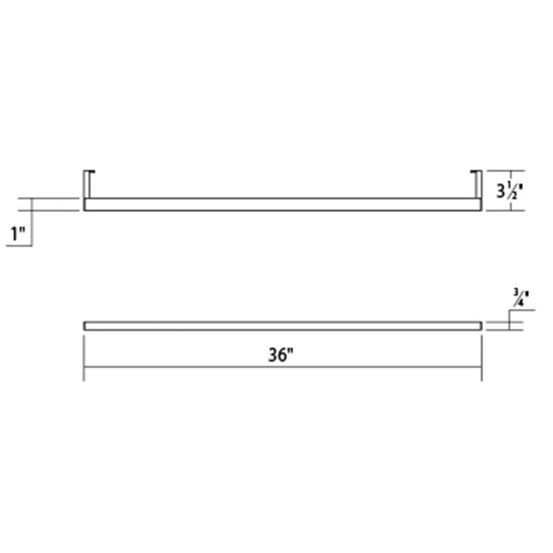 SONNEMAN Thin-Line 3' 1-Light Indirect LED Satin White Aluminum With Optical Acrylic Shade Vanity Wall Bar Lighting