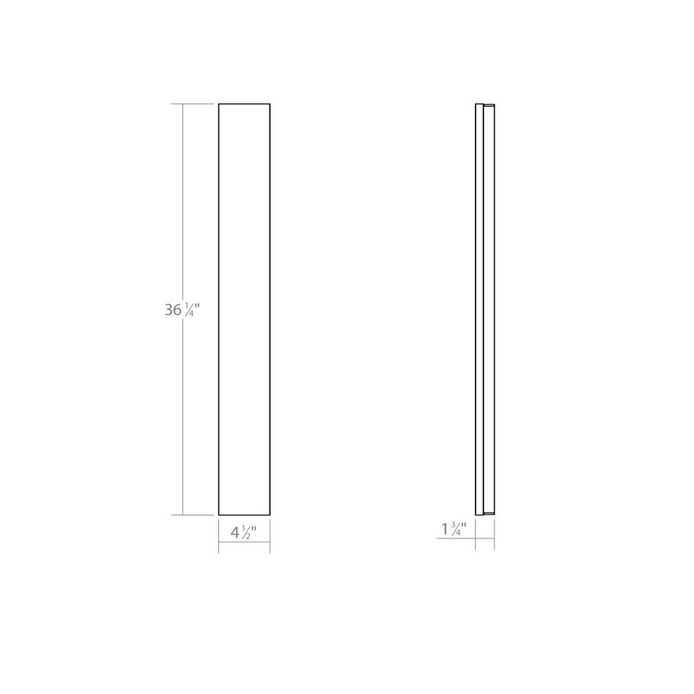 SONNEMAN Vanity 36" Extra Wide LED Polished Chrome Optical Acrylic Shade Bath Bar Lighting