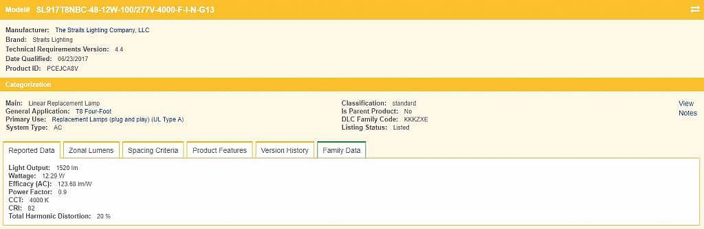 Straits Lighting NX-Series 4ft T8 LED Tubes - 12W - 4000K - Frosted - UL/DLC-G13