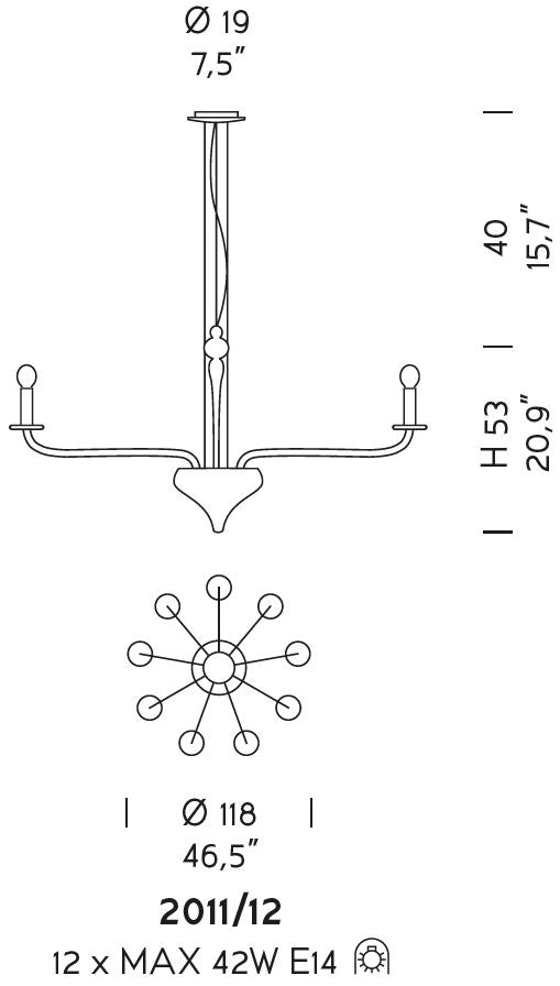 Sylcom Sahara 2011/12-K-FU Smoked Suspension in Polished Chrome Metal Finish