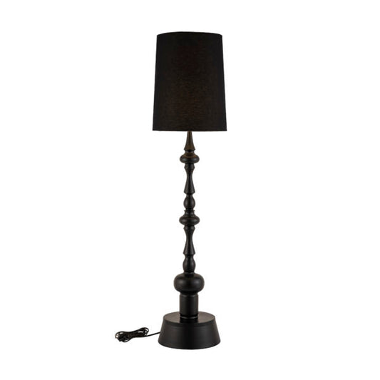 TOV Furniture Yaretzi Iron Base Floor Lamp With Black Silhouette Shade
