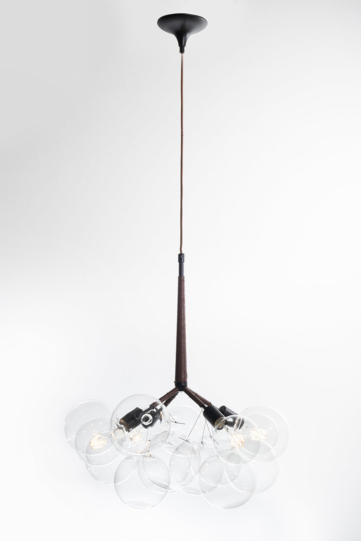 The Vault Alleta Glass Pendant - Matte Black