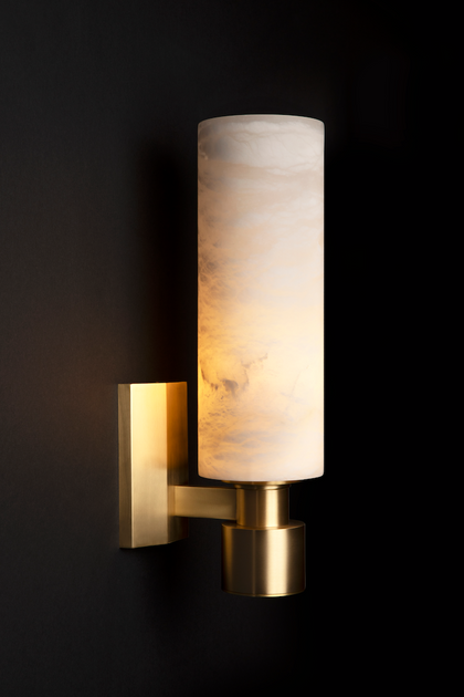 The Vault Ashton Alabaster Wall Sconce