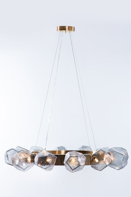 The Vault Emille Geometric Glass Chandelier