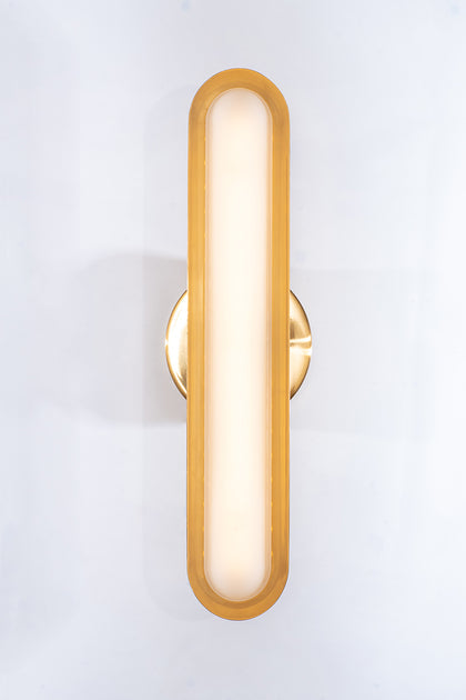 The Vault Odin Modern Wall Sconce - Satin Brass