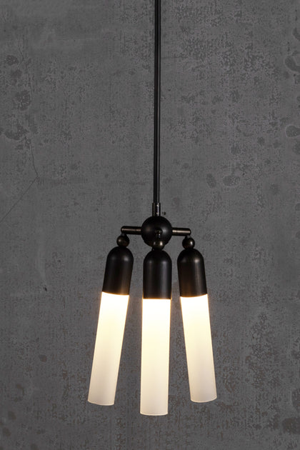 The Vault Trio Modern Bronze Pendant Light