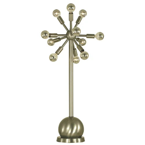 Thumprints Orb Brushed Nickel Table Lamp