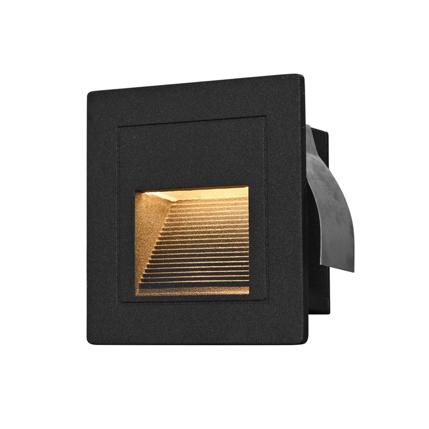 VONN 3.25" Matte Black VOS54478BL Low-Voltage 1-Watt Integrated LED Outdoor Steps Light
