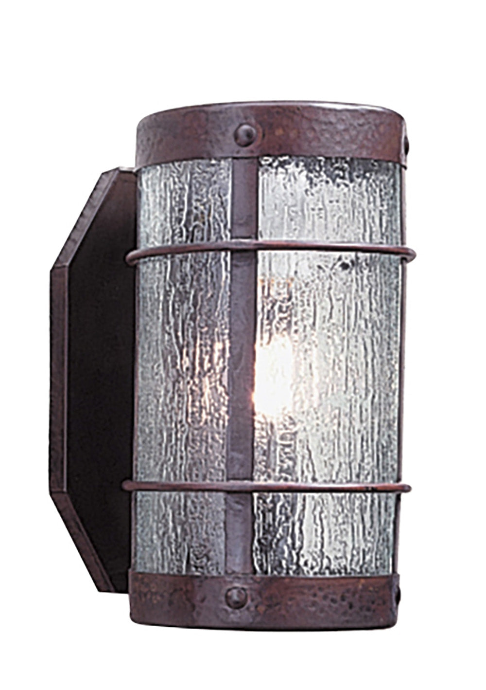 Arroyo Craftsman Valencia 11" Bronze Wall Sconce With Almond Mica Glass