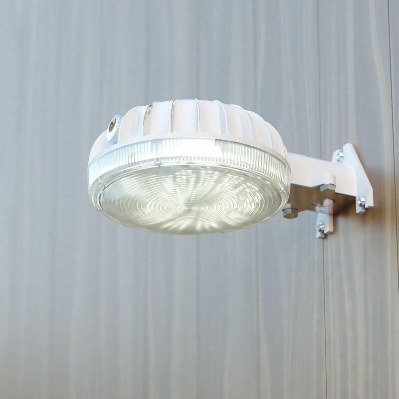 Vaxcel 7-in. Dusk-to-Dawn LED Area Light Gray