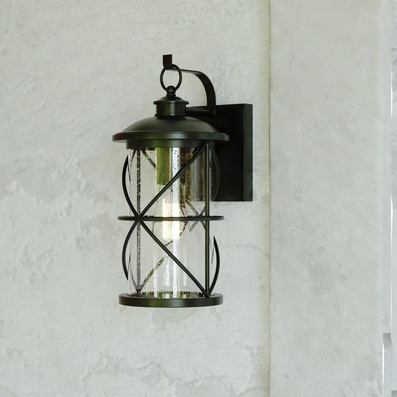 Vaxcel Adams 5.5-in. W Outdoor Wall Light Black