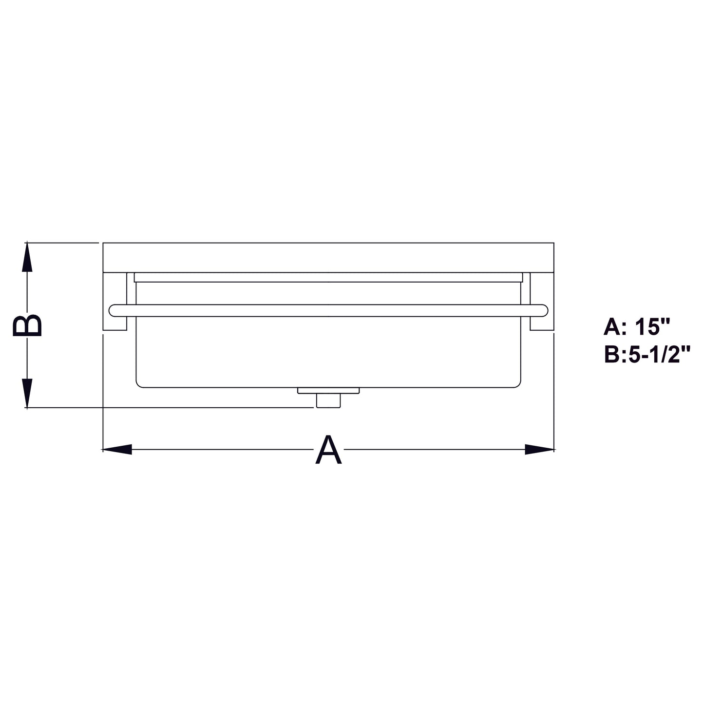 Vaxcel Addison 15" 2-Light Black Contemporary Flush Mount Ceiling Light With Seeded Clear Glass Shade