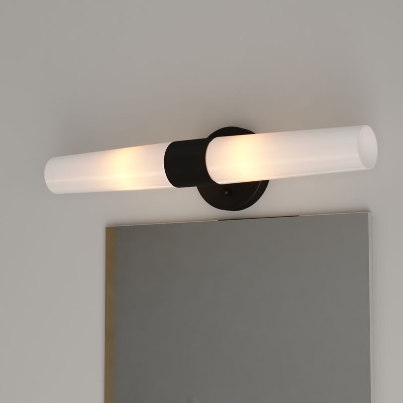Vaxcel Elliot 20.5-in. 2 Light Wall Light Matte Black