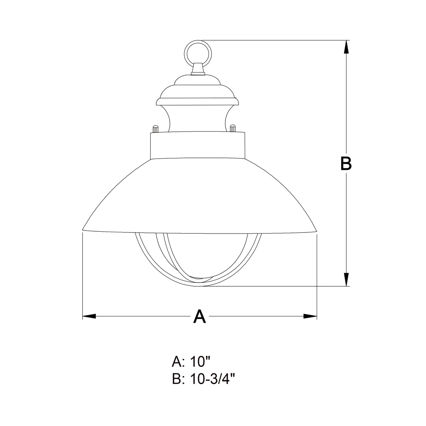 Vaxcel Harwich 10" 1-Light Textured Gray Coastal Outdoor Pendant With Clear Seeded Glass Shade