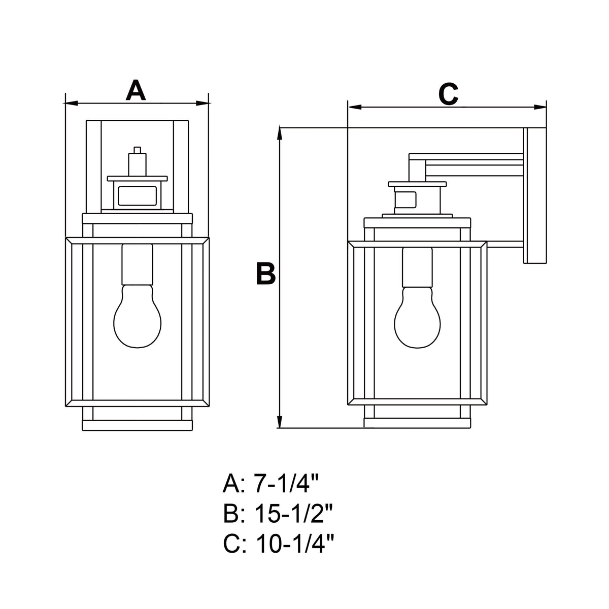 Vaxcel Hyde Bronze Motion Sensor Dusk-to-Dawn Outdoor Mission Wall Light With Honey Linen Glass Panels