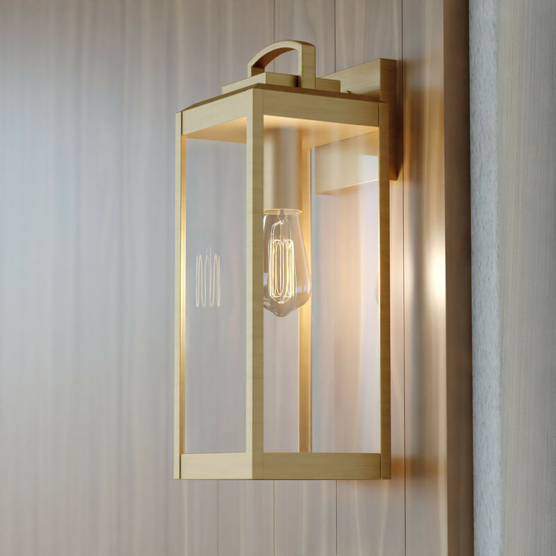 Vaxcel Kinzie 6-in. Outdoor Wall Light Vintage Brass