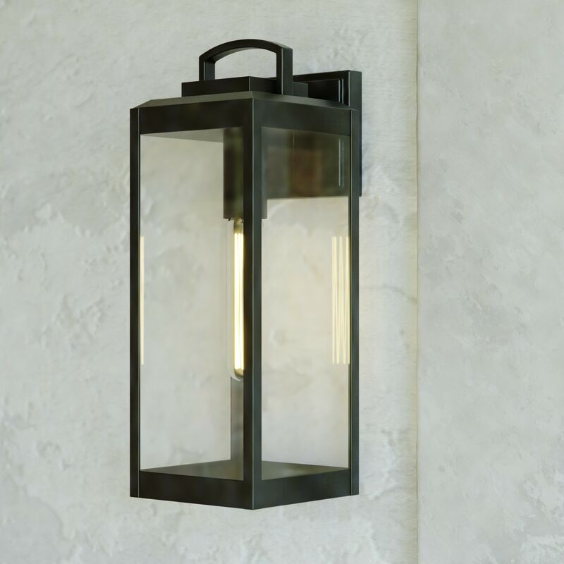 Vaxcel Kinzie 7-in. W Outdoor Wall Light Textured Black