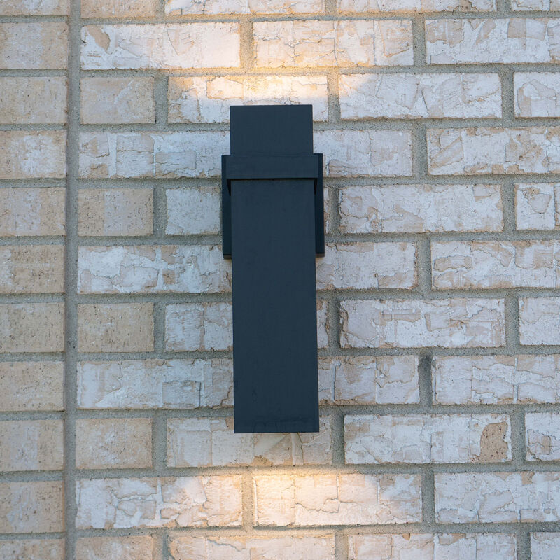 Vaxcel Lavage 14" 4-in LED Outdoor Wall Light Textured Black