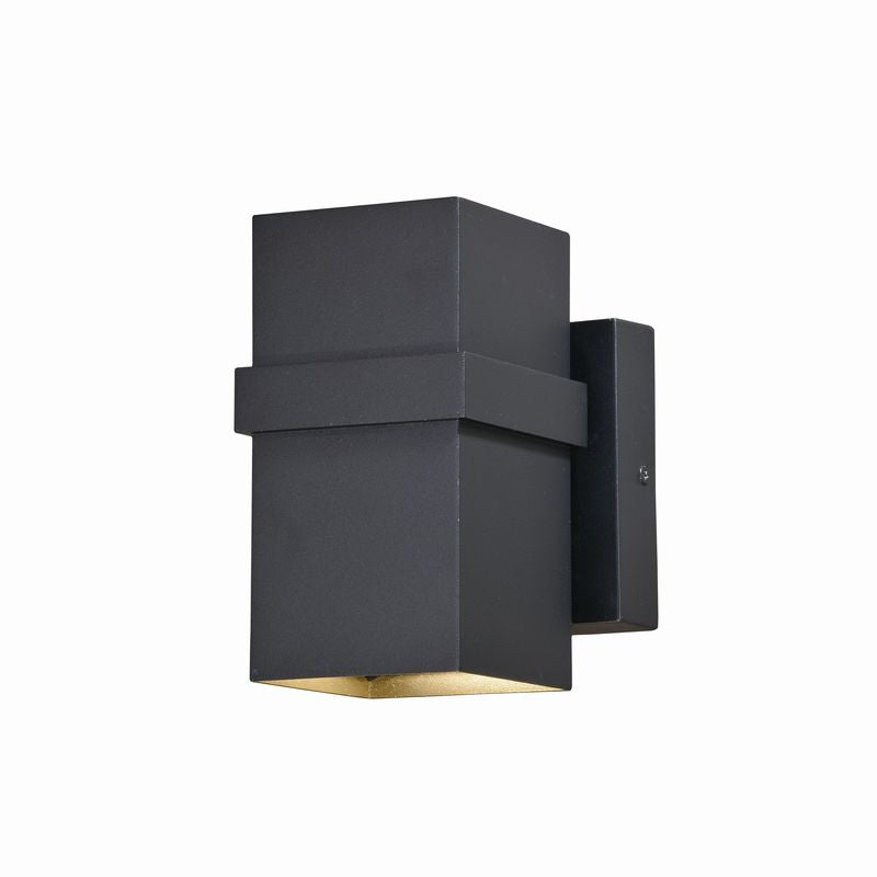 Vaxcel Lavage 7" 4-in LED Outdoor Wall Light Textured Black