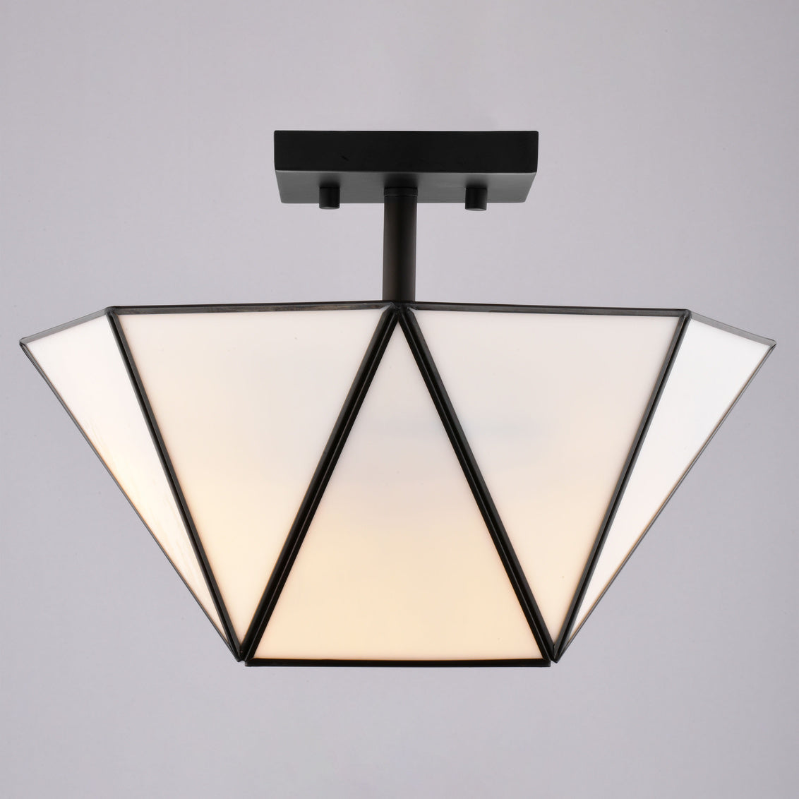 Vaxcel Marion 13-in. 2 Light Semi-Flush Mount Mystic Gold