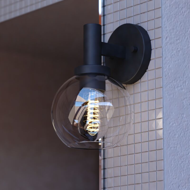 Vaxcel Marshall 1 Light Wall Light Matte Black