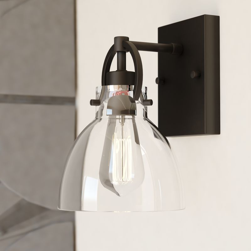 Vaxcel Ogden 1 Light Vanity Matte Black