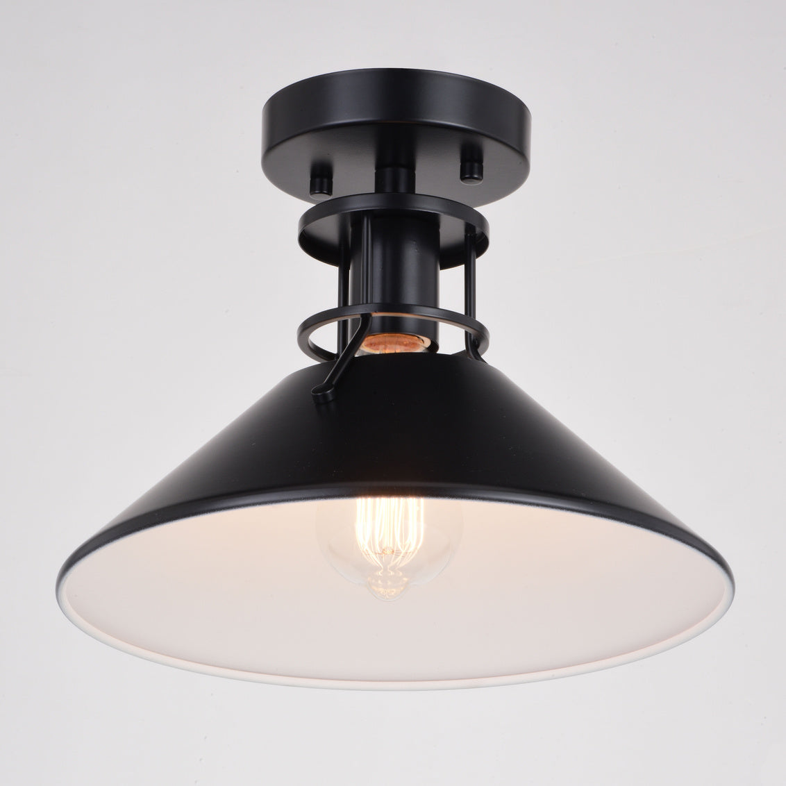 Vaxcel Orbit 20-in. Semi Flush Ceiling Light Muted Brass