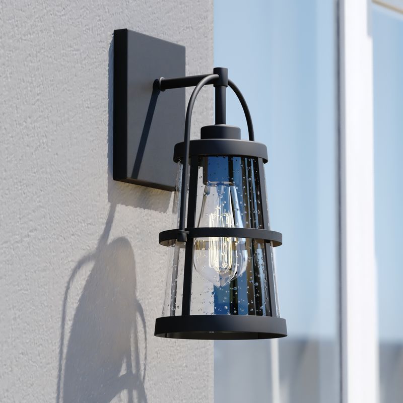 Vaxcel Portage Park 6.5-in. Outdoor Wall Light Matte Black